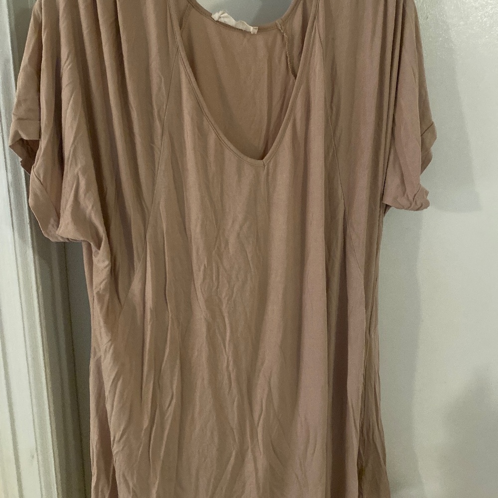Sand color top